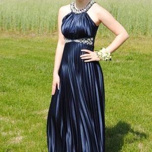 Blue prom dress